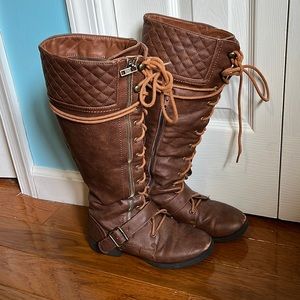 Jena knee high lace up boots!